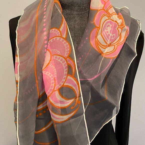 Feminine Dainty Silk Scarf - Picture 5 of 5